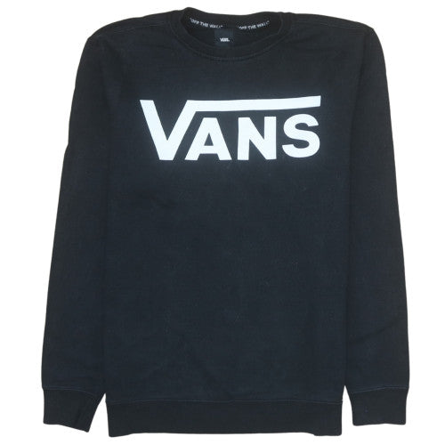 Mens UK Size M VANS Black Pullover Sweatshirt