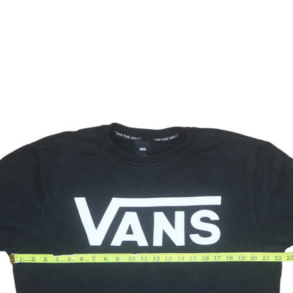 Mens UK Size M VANS Black Pullover Sweatshirt