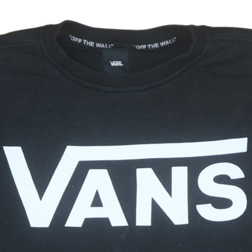 Mens UK Size M VANS Black Pullover Sweatshirt