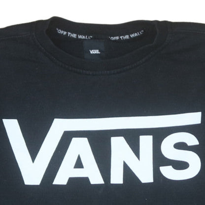 Mens UK Size M VANS Black Pullover Sweatshirt