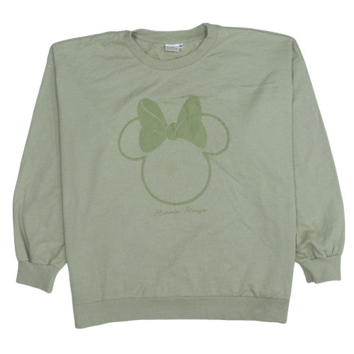 Womens UK Size 2XL Disney Green Pullover Sweatshirt