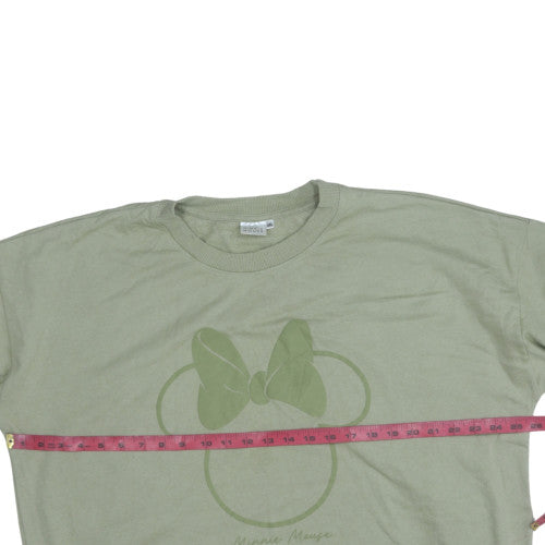 Womens UK Size 2XL Disney Green Pullover Sweatshirt
