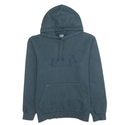 Mens UK Size S PUMA Blue Pullover Hoodie