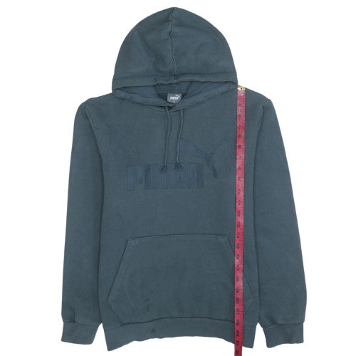 Mens UK Size S PUMA Blue Pullover Hoodie