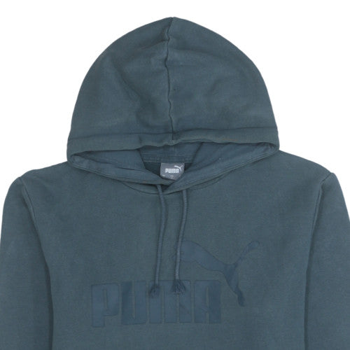 Mens UK Size S PUMA Blue Pullover Hoodie