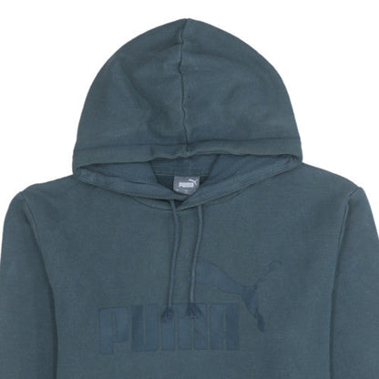 Mens UK Size S PUMA Blue Pullover Hoodie