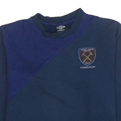 Mens UK Size XL Umbro Blue Pullover Sweatshirt