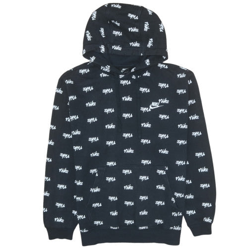 Womens UK Size M Nike Black Pullover Hoodie