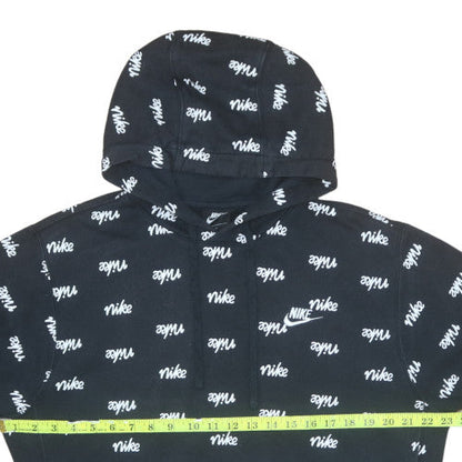 Womens UK Size M Nike Black Pullover Hoodie