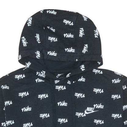 Womens UK Size M Nike Black Pullover Hoodie