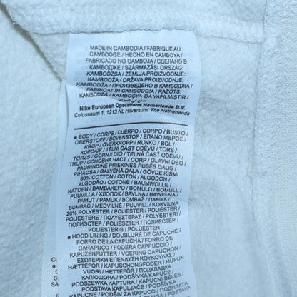 Mens UK Size S Nike White Pullover Hoodie