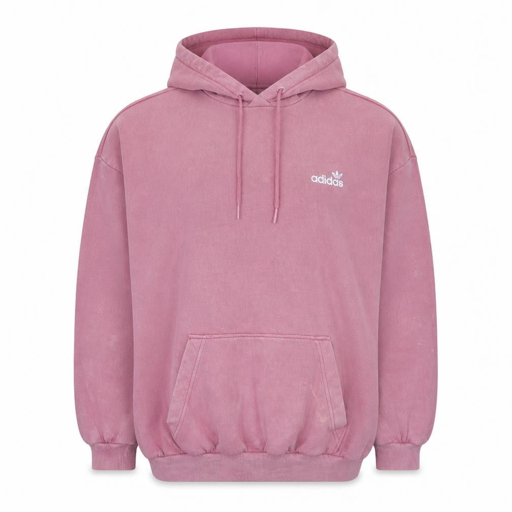 Womens UK Size 10 adidas Pink Pullover Hoodie