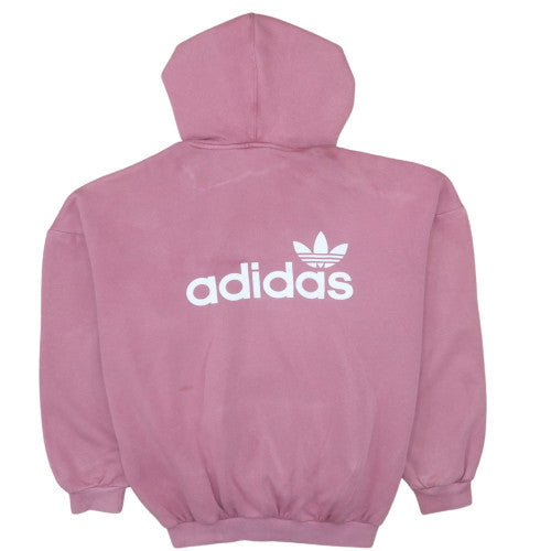 Womens UK Size 10 adidas Pink Pullover Hoodie
