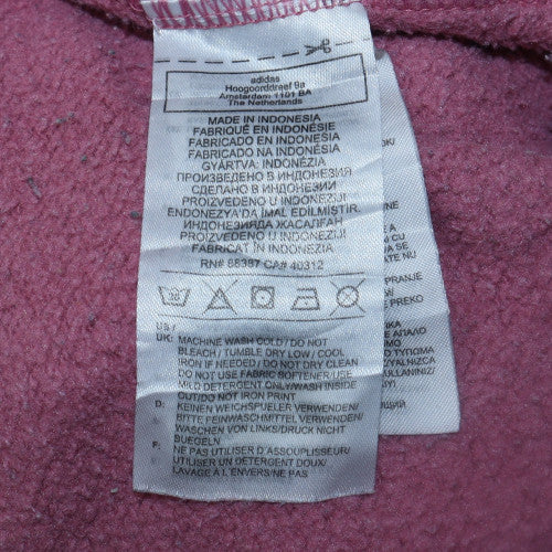 Womens UK Size 10 adidas Pink Pullover Hoodie