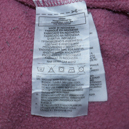 Womens UK Size 10 adidas Pink Pullover Hoodie