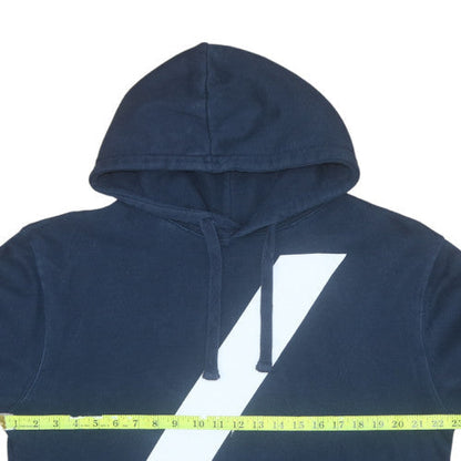 Mens UK Size L Russell Europe Blue Pullover Hoodie