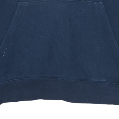 Mens UK Size L Russell Europe Blue Pullover Hoodie