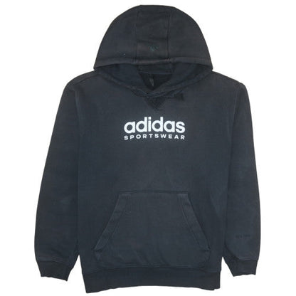 Mens UK Size L adidas Black Pullover Hoodie