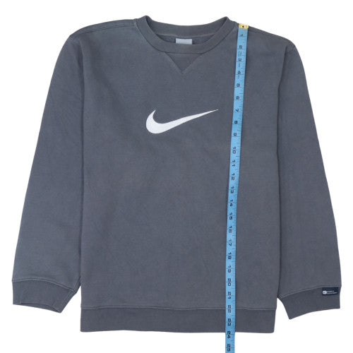 Nike Boys Dark Grey Crew Neck Pullover Sweatshirt Size 15-16 Years