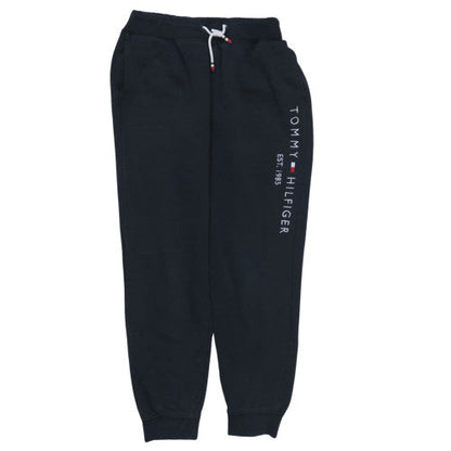 Boys UK Size 176 Tommy Hilfiger Regular Fit Jogger Black Trousers