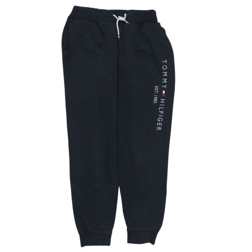 Boys UK Size 176 Tommy Hilfiger Regular Fit Jogger Black Trousers