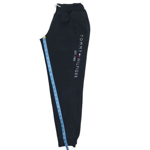 Boys UK Size 176 Tommy Hilfiger Regular Fit Jogger Black Trousers