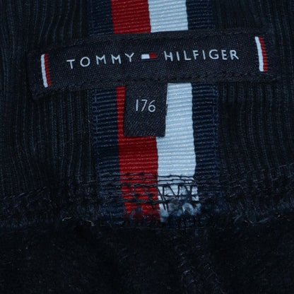 Boys UK Size 176 Tommy Hilfiger Regular Fit Jogger Black Trousers