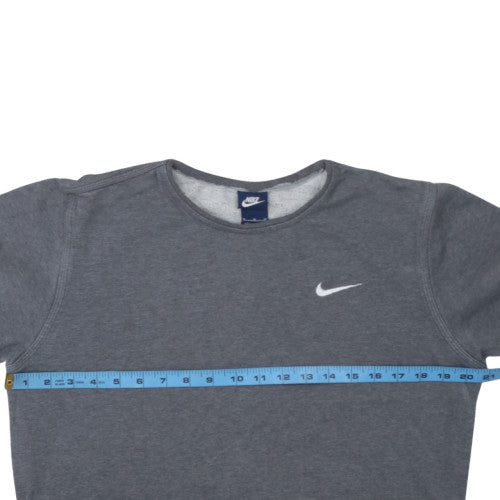 Womens UK Size M Nike Grey Pullover Sweatshirt