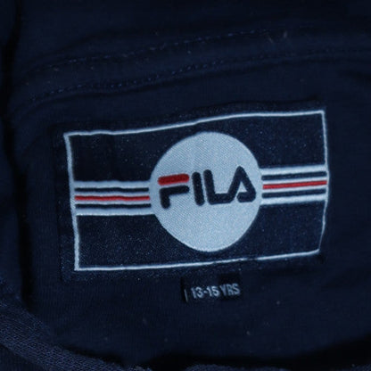 FILA Boys Multicoloured Pullover Hoodie 13-15 Years Colourblock Logo Sweatshirt