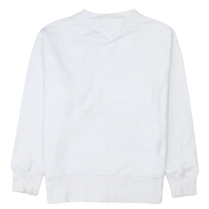 Mens UK Size M Tommy Jeans White Pullover Sweatshirt