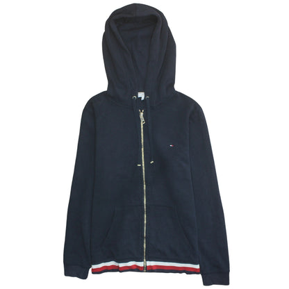 Mens UK Size L Tommy Hilfiger Blue Full Zip Hoodie