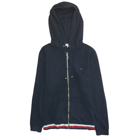 Mens UK Size L Tommy Hilfiger Blue Full Zip Hoodie