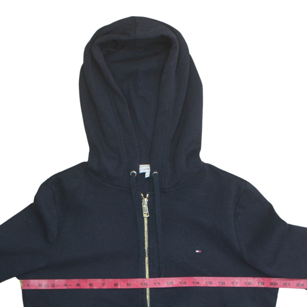Mens UK Size L Tommy Hilfiger Blue Full Zip Hoodie