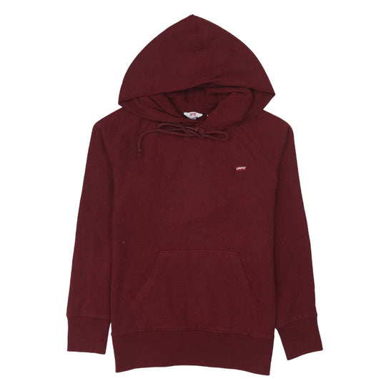 Womens UK Size XS Levi's Red Pullover Hoodie