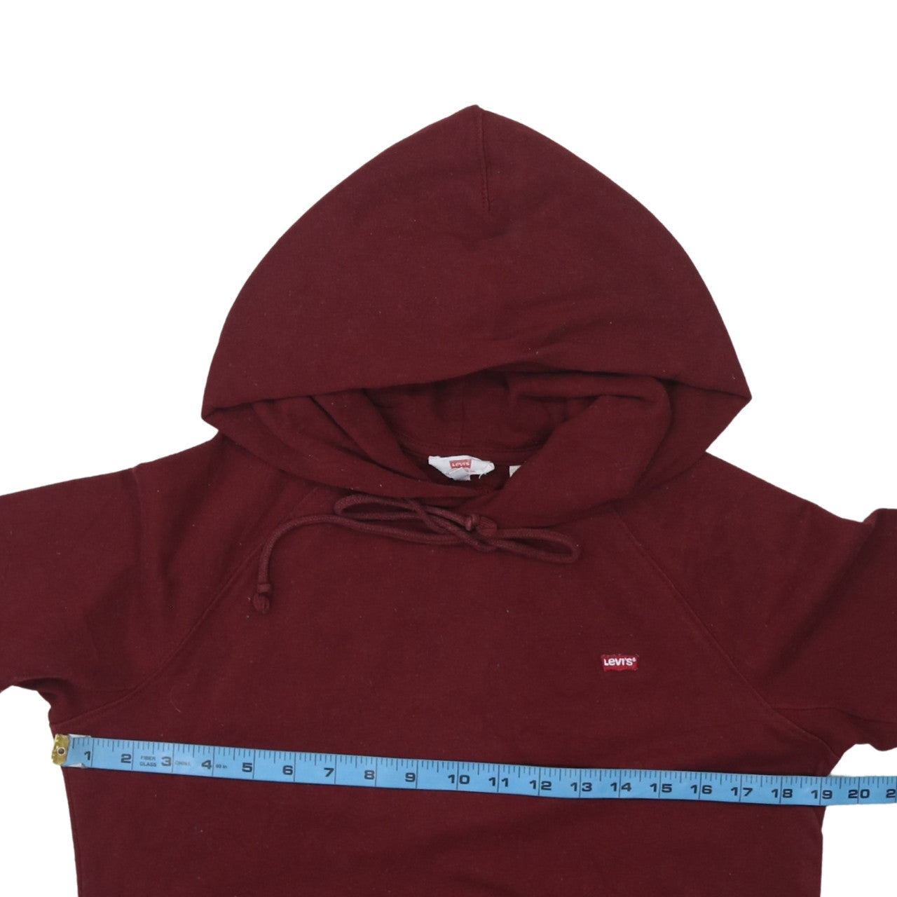 Womens UK Size XS Levi's Red Pullover Hoodie