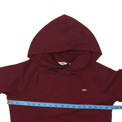Womens UK Size XS Levi's Red Pullover Hoodie