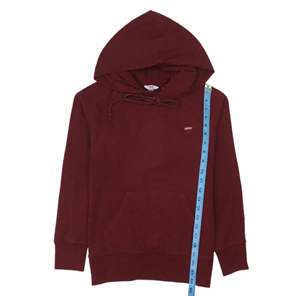 Womens UK Size XS Levi's Red Pullover Hoodie