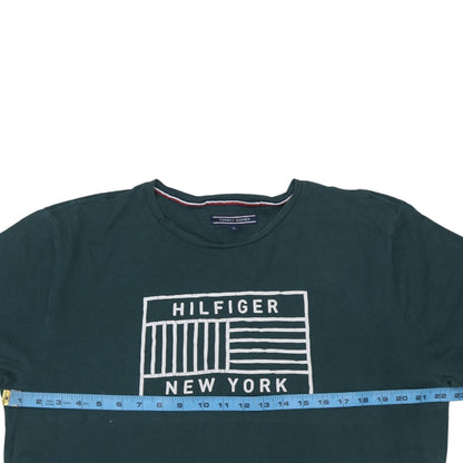 Tommy Hilfiger Men's Green XL Graphic New York T-Shirt