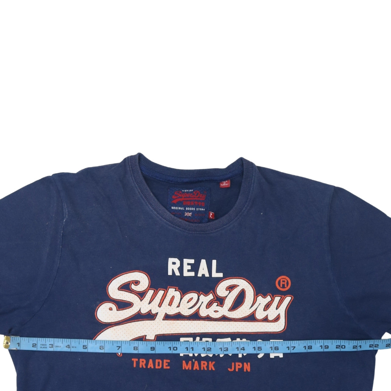 Mens UK Size XL Superdry Blue  T-Shirt