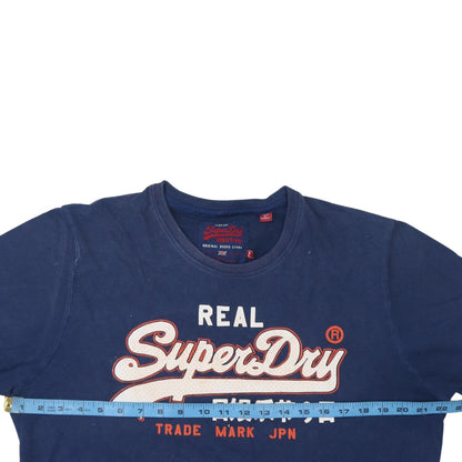 Mens UK Size XL Superdry Blue  T-Shirt