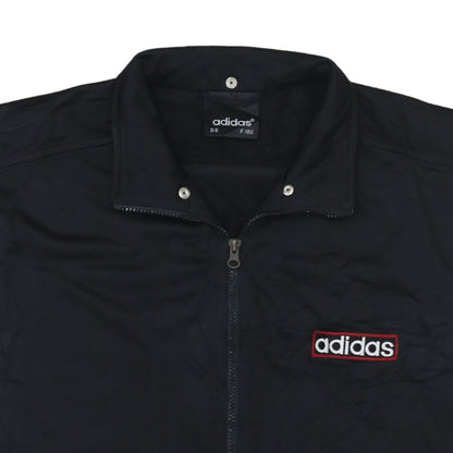 adidas Mens Black L Sports Waistcoat Bodywarmer Logo Zip Vest