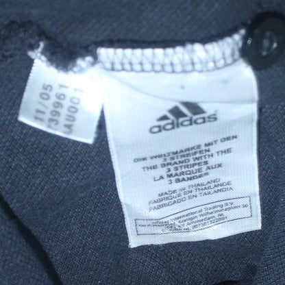Adidas Men's Blue Striped Polo Shirt Size M Regular Fit