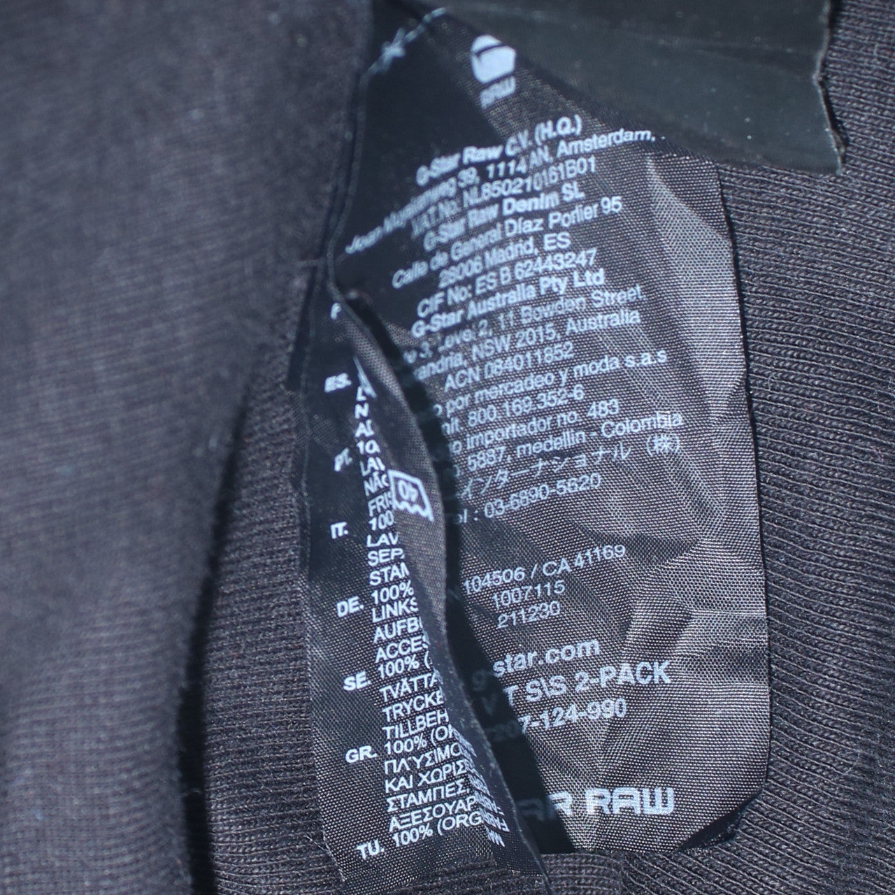 Mens UK Size M G-Star RAW Black  T-Shirt