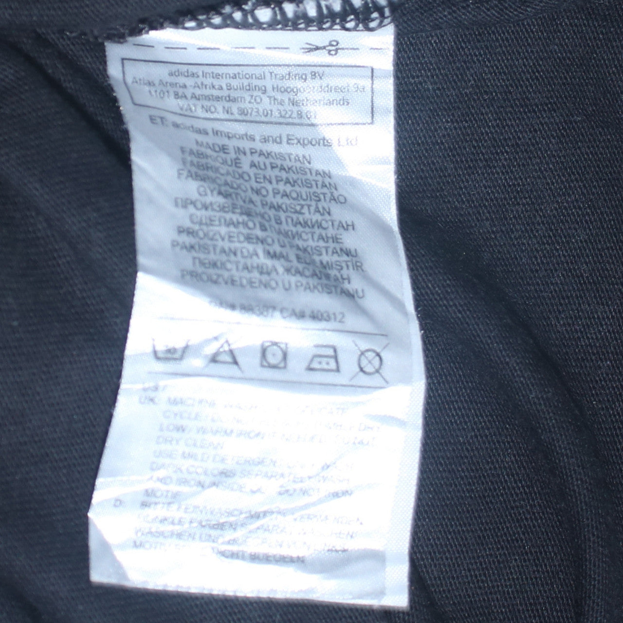 Mens UK Size L adidas Black  T-Shirt