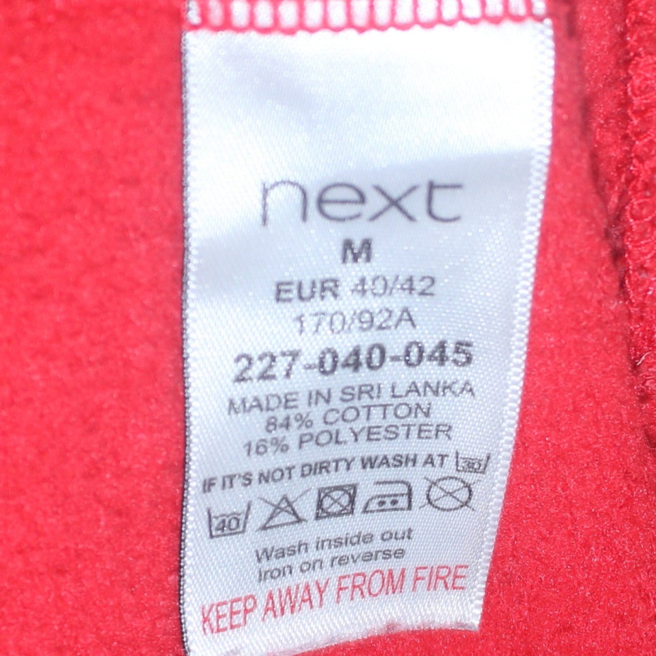 Womens UK Size M NEXT Red Pullover Sweatshirt