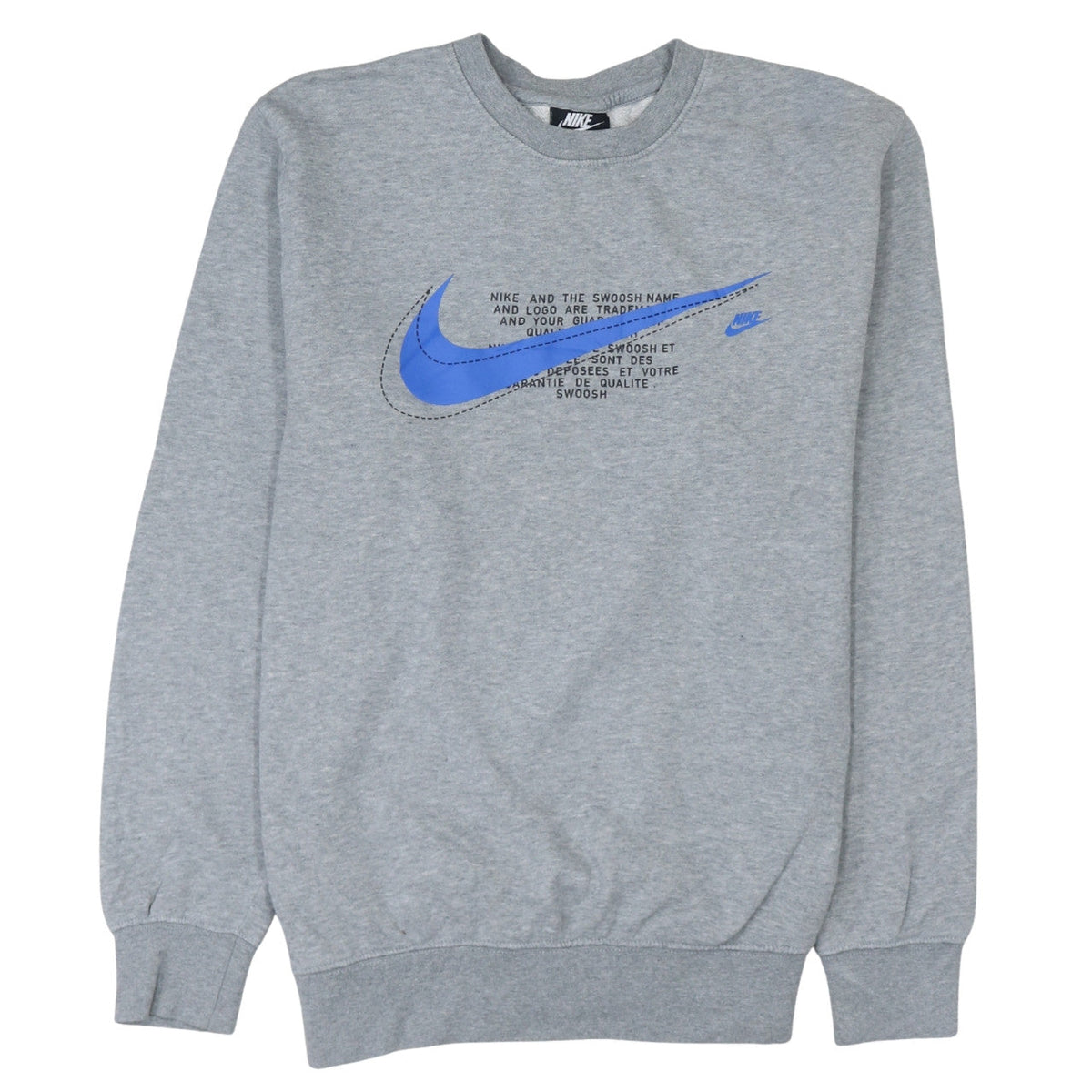 Mens UK Size S Nike Grey Pullover Sweatshirt