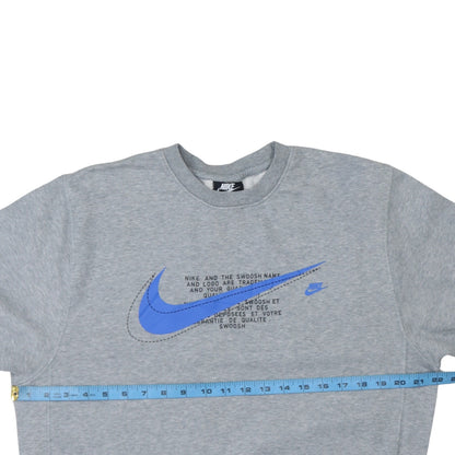 Mens UK Size S Nike Grey Pullover Sweatshirt