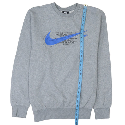 Mens UK Size S Nike Grey Pullover Sweatshirt