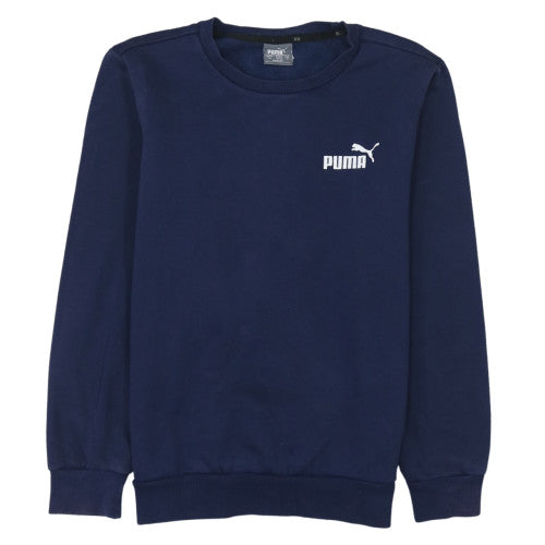 Mens UK Size XS PUMA Blue Pullover Sweatshirt