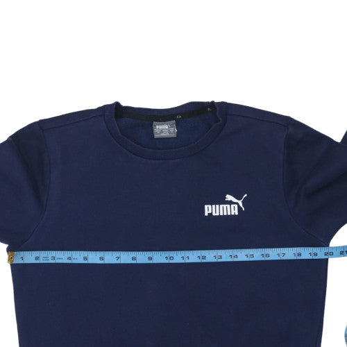 Mens UK Size XS PUMA Blue Pullover Sweatshirt